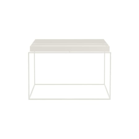 Table basse Tray métal blanc / H 35 cm - 60 x 60 cm / Carré / Seconde vie - Hay