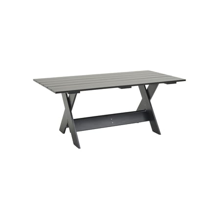 Table rectangulaire Crate Outdoor bois noir / Gerrit Rietveld, 1934 - 180 x 89,5 cm - Hay