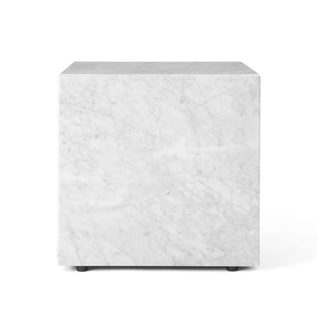 Table d'appoint Plinth Cubic marbre blanc / Marbre - 40 x 40 x H 40 cm - Audo Copenhagen