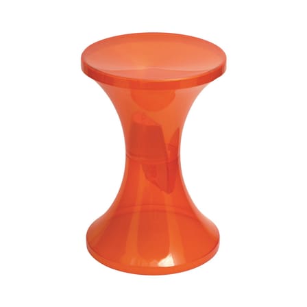 Tabouret Tam Tam Krystal plastique mango transparent / Réédition 1968 - Stamp Edition