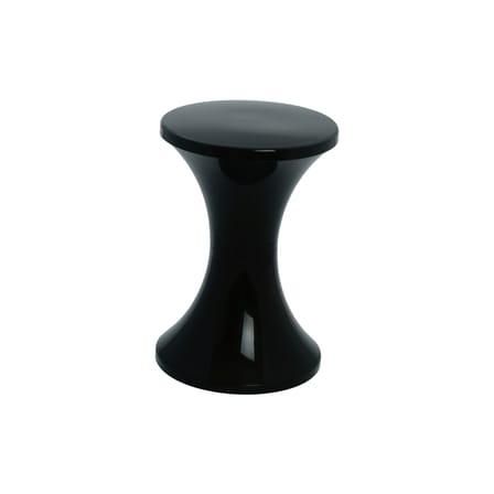 Tabouret Tam Tam Pop plastique noir / Réédition 1968 - Stamp Edition