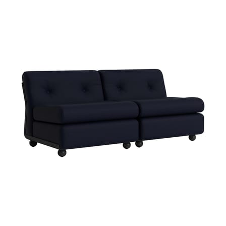 Sofa Amanta textil schwarz / Modulable - B 158,5 cm / Neuauflage 1966, Mario Bellini - Hay