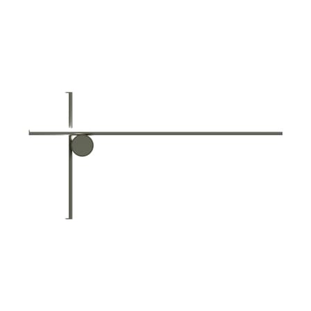 Applique Coordinates W2 gris argent métal LED / 80 x 40 cm - Flos