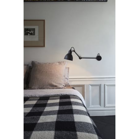 Applique N°204 L40 métal noir / Lampe Gras - DCW éditions