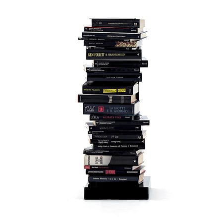 Bibliothèque Original Ptolomeo métal noir / 1 face - H 75 cm - Opinion Ciatti