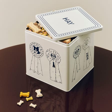 Boîte à croquette  métal bleu / Pour chien - Hay