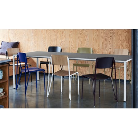 Chaise empilable Petit standard bois bleu - Hay