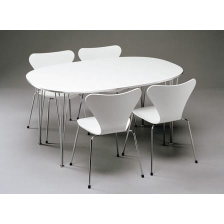 Chaise empilable Série 7 bois blanc / Frêne teinté - Arne Jacobsen, 1955 - Fritz Hansen