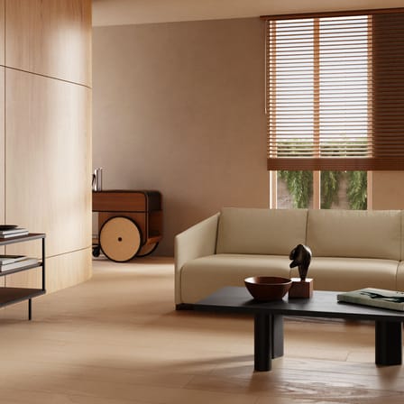 Desserte Trink bois naturel / Chariot bar - 100 x 54 x H 75 cm / Tôle perforée - KANN DESIGN