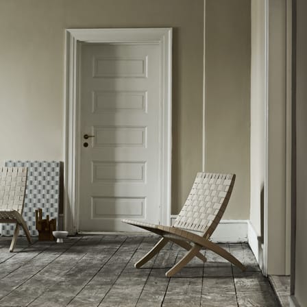 Fauteuil lounge MG501 INDOOR - Cuba Chair  / Morten Gøttler, 1997 - Pliable/ Corde de papier - CARL HANSEN & SON