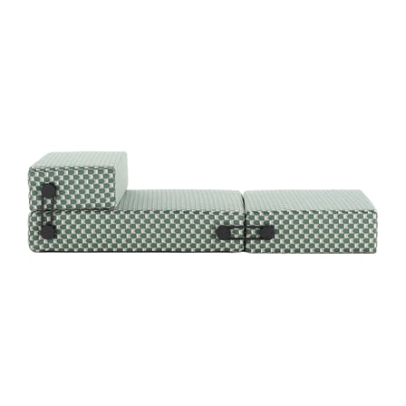 Chauffeuse convertible Trix OUTDOOR x Liberty tissu vert / Lit d'appoint - Kartell