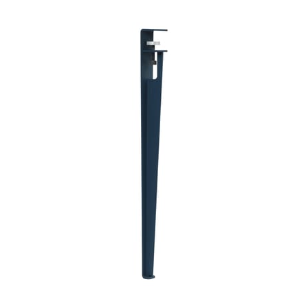Fuß  metall blau mit Schraubstock / H 75 cm / Für Tisch und Schreibtisch - TIPTOE