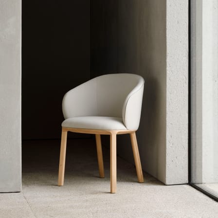 Gepolsterter Sessel Unda textil beige - Ethnicraft