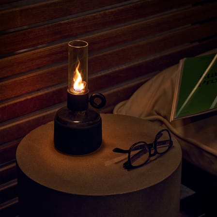 Lampe à huile Flamtastique XS plastique noir / H 22,5 cm - Indoor - Fatboy