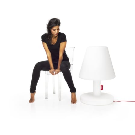 Lampe d'extérieur Edison the Grand Bluetooth plastique blanc / H 90 cm - LED - Fatboy
