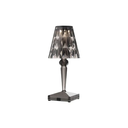 Lampe extérieur sans fil rechargeable Battery LED plastique gris / Ø 12 x H 30 cm - Recyclé - Kartell