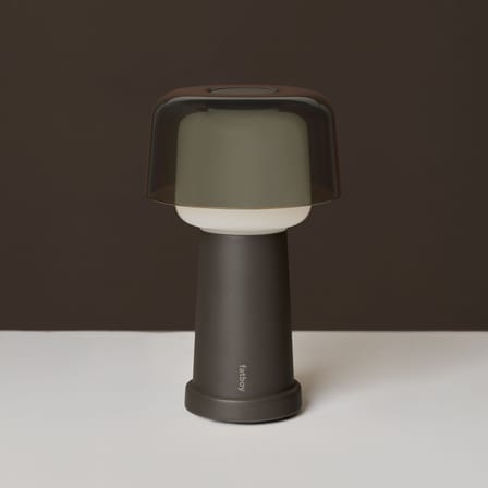 Lampe extérieur sans fil rechargeable Revolve LED marron - Fatboy