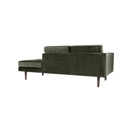 Méridienne Wind tissu vert / Accoudoir gauche - L 200 cm / Velours - BROSTE COPENHAGEN