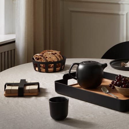 Plateau Nordic Kitchen bois noir / 50 x 34 cm - Eva Trio