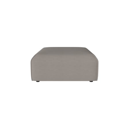 Pouf d'extérieur Arke tissu gris / Canapé de jardin modulable - 90 x 90 cm - Bolia