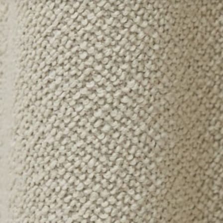 Pouf Palais Royal tissu blanc beige par José Lévy / Ø 65 cm - Exclusivité Made In Design - Lelièvre Paris