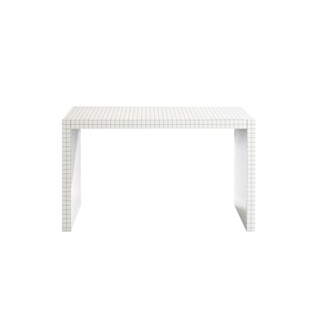 Schreibtisch Quaderna 2750 plastikmaterial weiß / 132 x 54 x H 75 cm - Superstudio, 1972 - Zanotta