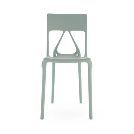 A.I. Lite Stacking chair plastic material green / Designed by artificial intelligence - Recycled - Kartell