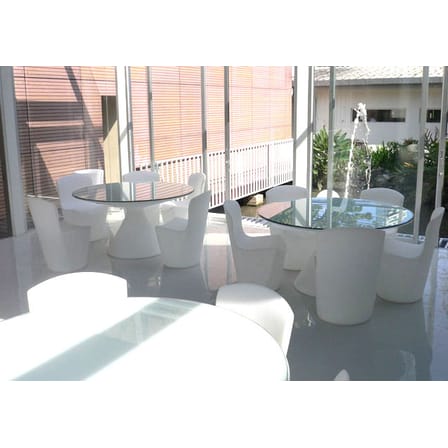 Chaise Zoe plastique blanc - Slide