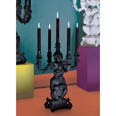 Chandelier Burlesque plastique noir / Chimpanzé - H 48 cm - Seletti