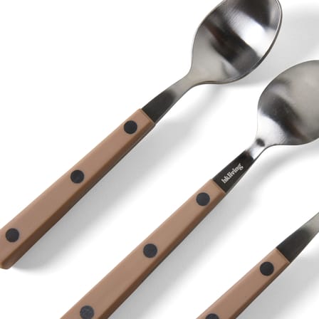 Cuillère à café 70s plastique beige / Set de 4 - L 11,5 cm - HK LIVING