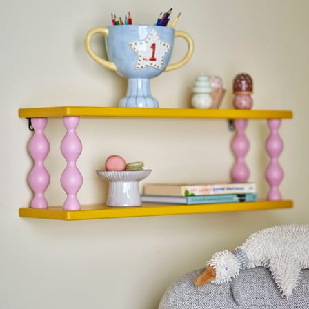 Etagère murale Bibiola bois jaune / L 60 x H 21.5 cm - Bloomingville