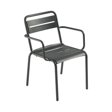 Fauteuil empilable Star / Acier - Emu