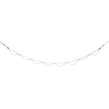 Ghirlanda luminosa per l'esterno Spline LED tessuto arancione / 4,5 Metro - Petite Friture