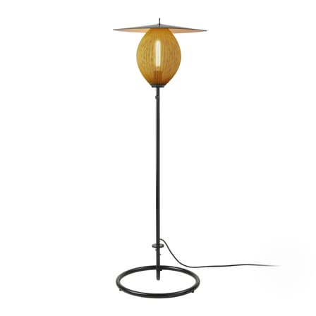 Lampadaire d'extérieur Satellite OUTDOOR métal jaune / Réédition 1953 - Gubi