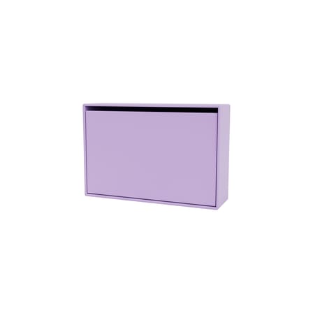 Meuble à chaussures Hide bois violet / L 69,6 x H 46,8 x Prof. 20 cm - MONTANA