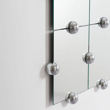 Miroir mural Sphera Crystal Palace L Vertical métal argent / L 135 x H 195 cm - Moustache