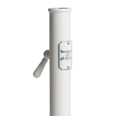 Pied de parasol The Classic métal blanc / 25 Kg - Pour mât de 2,5 à 5,08 cm - BUSINESS & PLEASURE