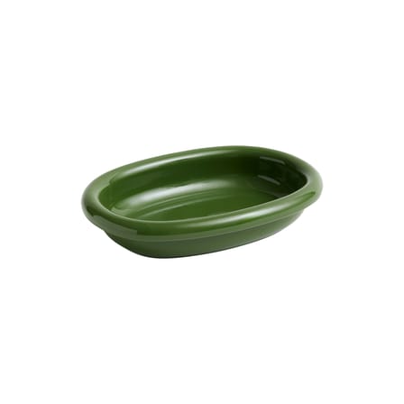 Plat de service Barro Small céramique vert / 27,5 x 20 cm - Hay