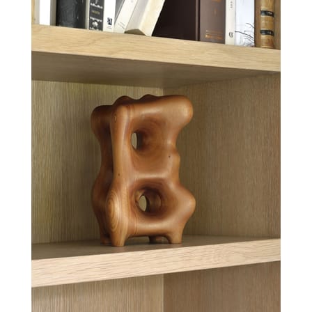 Sculpture Natural Organic bois naturel / Acajou sculpté main - 13 x 14 x H 22 cm - Ethnicraft