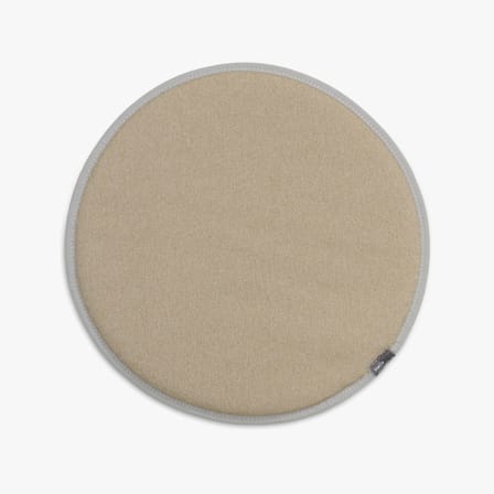 Sitzkissen Seat Dots textil weiß beige / Ø 38 cm - Wendedecke - Vitra