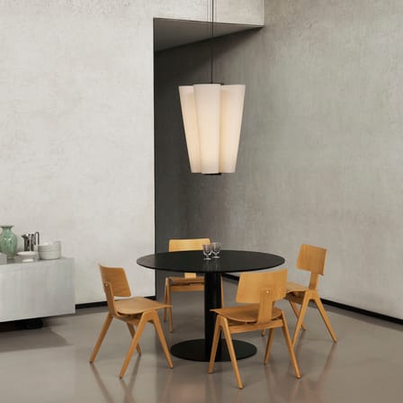 Suspension Bella SC115 tissu blanc / H 75 cm - &tradition