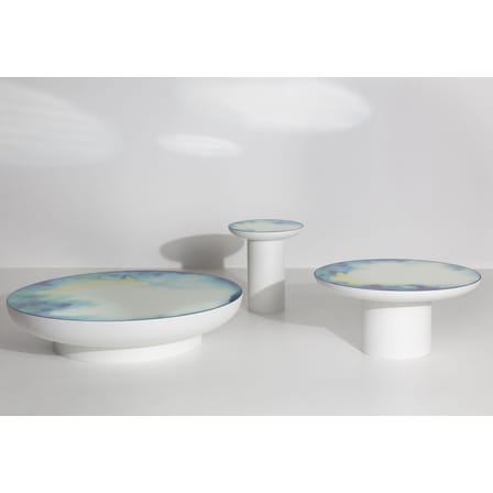 Table basse Francis Large métal / Ø 75 x H 36 cm - Miroir / Constance Guisset, 2019 - Petite Friture