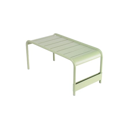 Banc Luxembourg métal vert / Table basse - 86 x 43 x H 40 cm - Fermob
