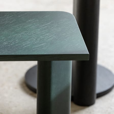 Table d'appoint Galta Forte Side bois vert / 38 x 38 x H 47 cm - KANN DESIGN
