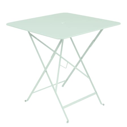 Table pliante Bistro métal vert / 71 x 71 cm - Trou pour parasol - Fermob