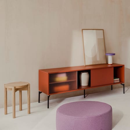 TV Möbel Met holz orange / B 160 x H 60 cm - NOO.MA