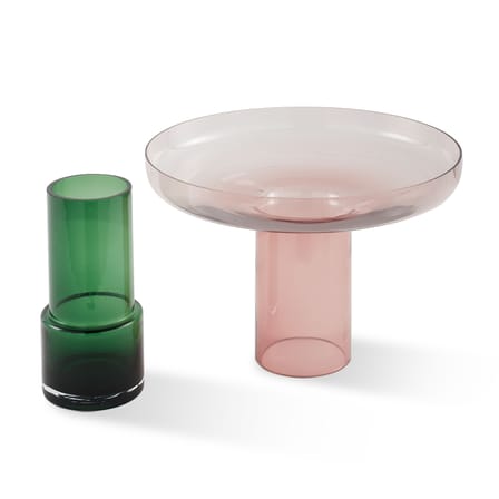 Vase Formy Disk verre rose / Ø 40 x H 36 cm - POLSPOTTEN