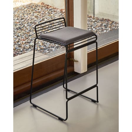 Accessoire  tissu gris blanc / Coussin assise pour tabouret de bar Hee - Hay