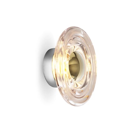 Applique d'extérieur Press Surface Mini verre transparent / LED - Ø 21,5 cm - Tom Dixon