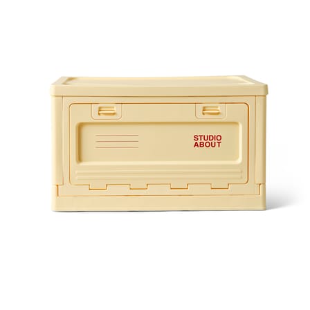 Boîte Box Large plastique jaune / 50 x 35,5 x H 29 cm - Empilable - STUDIO ABOUT